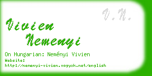 vivien nemenyi business card